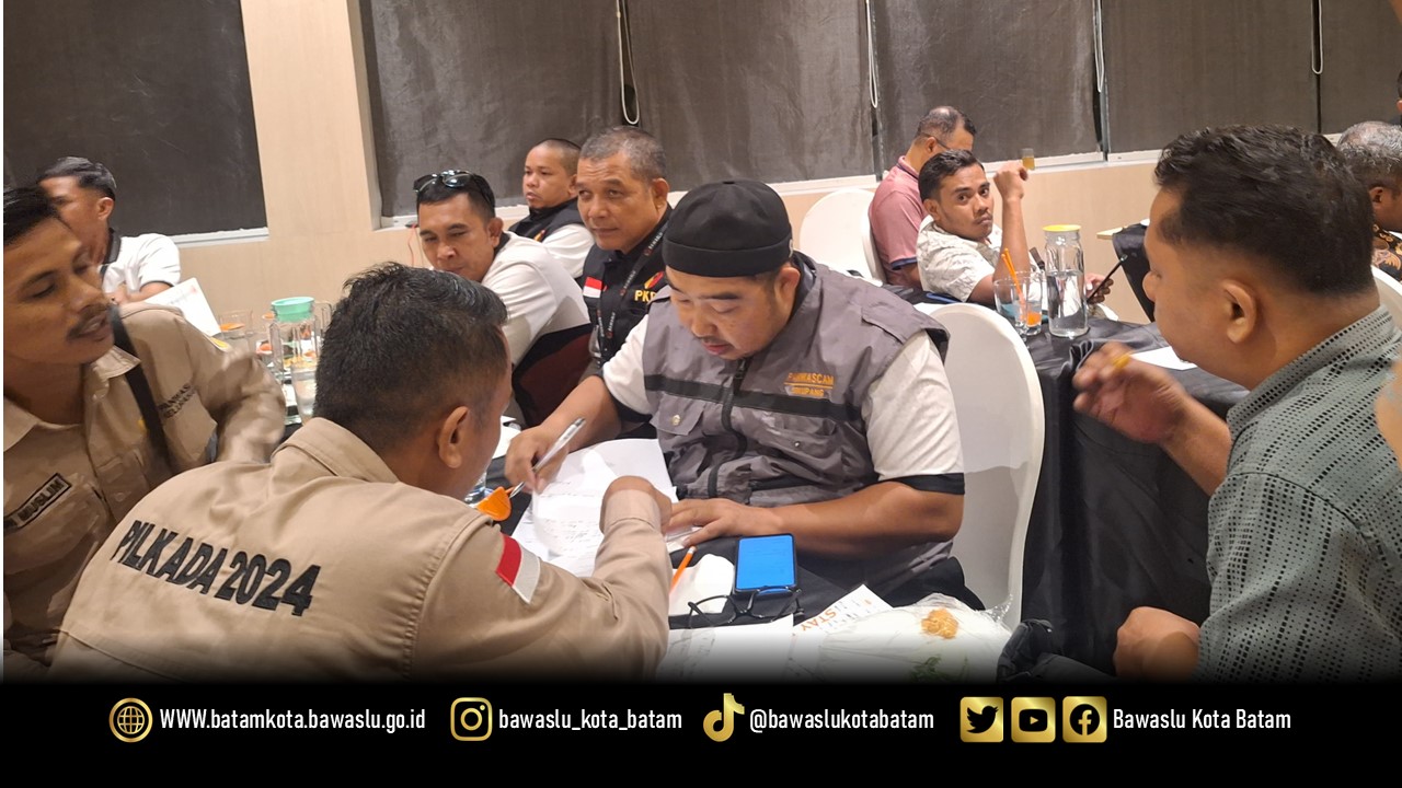 Simulasi penanganan pelanggaran pemilihan 