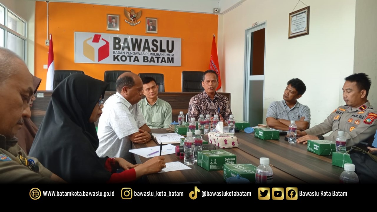 Rapat Koordinasi Bawaslu Kota Batam bersama Stakeholder