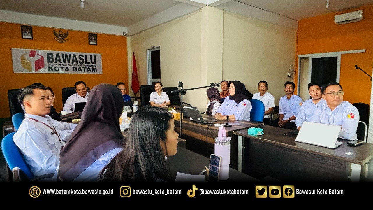 Pelaksanaan diskusi mingguan "Diserbu" seri ke-5 Bawaslu Kota Batam