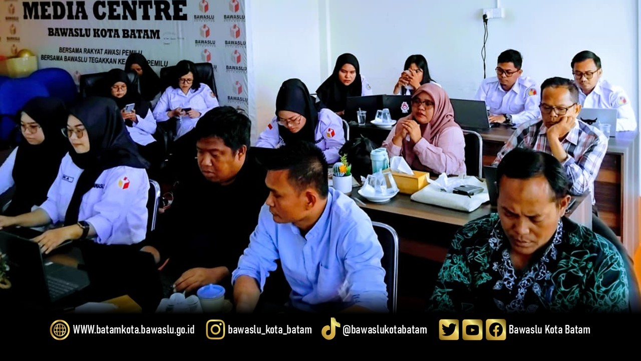 Bawaslu Kota Batam mengikuti Rakernis JDIH secara daring