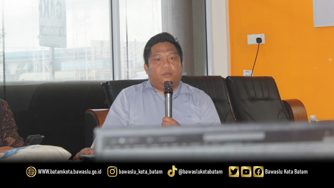 Zainal Abidin, Koordinator divisi Pencegahan, Parmas dan Humas Bawaslu Kota Batam