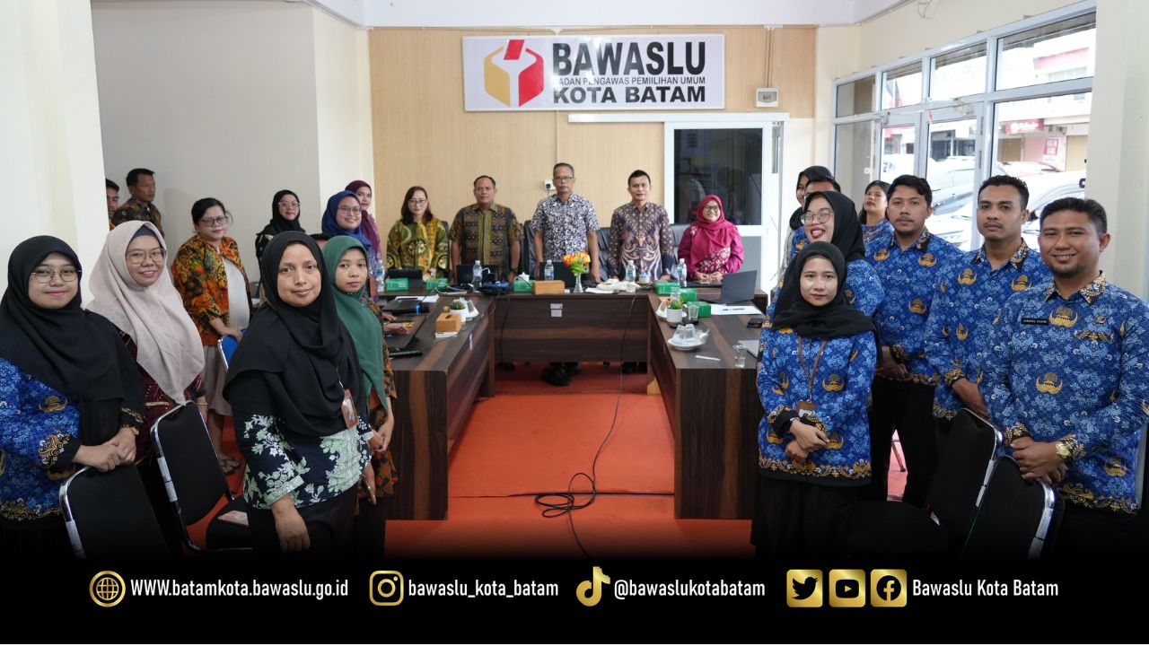 Bawaslu Kota Batam melaksanakan Bimbingan Teknis Pengelolaan Ketatausahaan dan Kearsipan di Lingkungan Bawaslu Kota Batam, Kamis (25/6/2026).