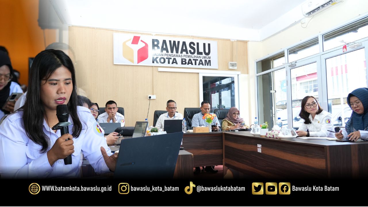 Bawaslu Kota Batam kembali melaksanakan Diskusi Mingguan Diserbu Seri Ke-9 pada Rabu, 10 Juni 2026, di Kantor Bawaslu Kota Batam.