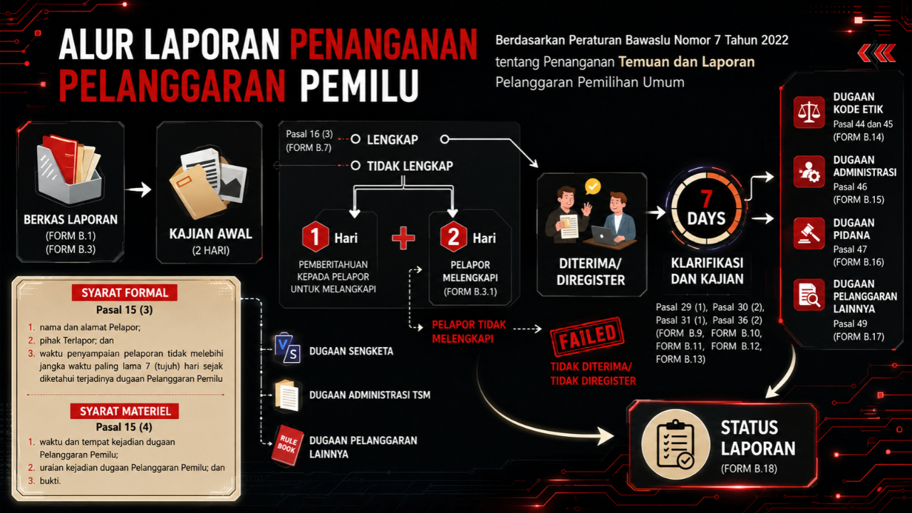 Alur Laporan Penanganan Pelanggaran