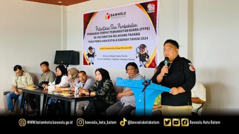 Pelantikan Pengawas Tempat Pemungutan Suara (PTPS) Pemilihan Serentak 2024