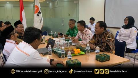 Bawaslu Kota Batam melaksanakan silaturahmi dan koordinasi dengan jajaran pengurus DPD Partai Keadilan Sejahtera (PKS) Kota Batam