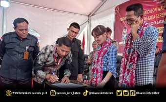 penandatanganan BA Penerimaan berkas pendaftaran