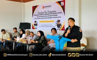 Pelantikan Pengawas Tempat Pemungutan Suara (PTPS) Pemilihan Serentak 2024