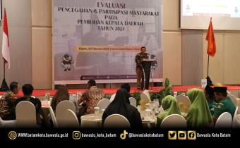 Ketua Bawaslu Kepulauan Riau, Zulhadril Putra saat menyampaikan sambutan