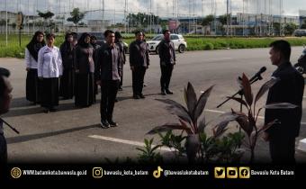 Pelaksanaan apel rutin Bawaslu Kota Batam