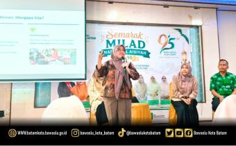 Koordinator Divisi SDM, Organisasi dan Diklat Bawaslu Kota Batam, Ully Yushariyen Damanik, menjadi narasumber pada kegiatan Focus Group Discussion (FGD) Milad Nasyiatul ‘Aisyiyah ke-95 di SMK Muhammadiyah Batam, Sabtu (6/6/2026).