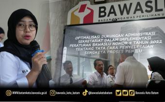 Bawaslu Batam melaksanakan Diskusi Asyik Bareng Bawaslu (DISERBU) Seri ke-10 dengan tema "Optimalisasi Administrasi Sekretariat untuk Penyelesaian Sengketa Pemilu" di Kantor Bawaslu Kota Batam, Rabu (8/7/2026).